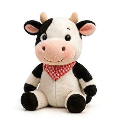 Jouets en peluche de personnages d'animaux de ferme personnalisés