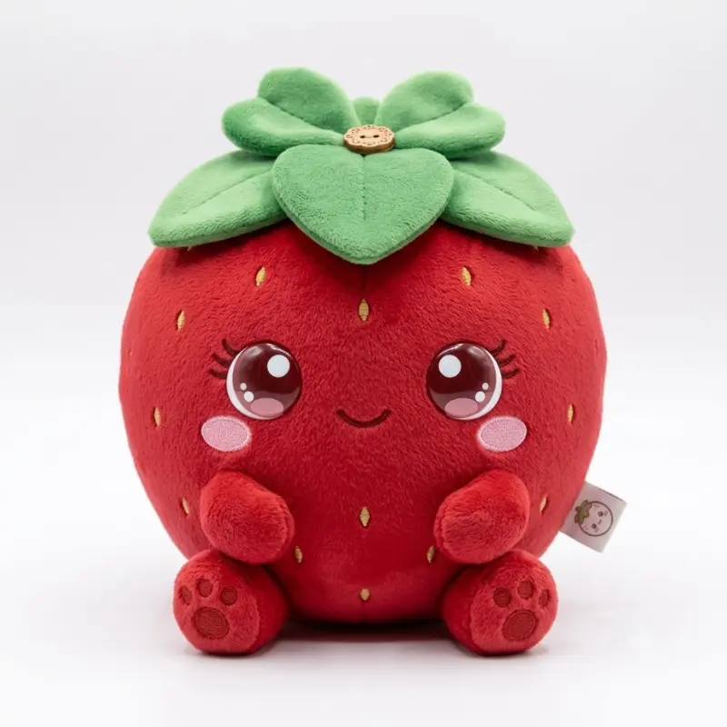 Jouets en peluche aux fraises